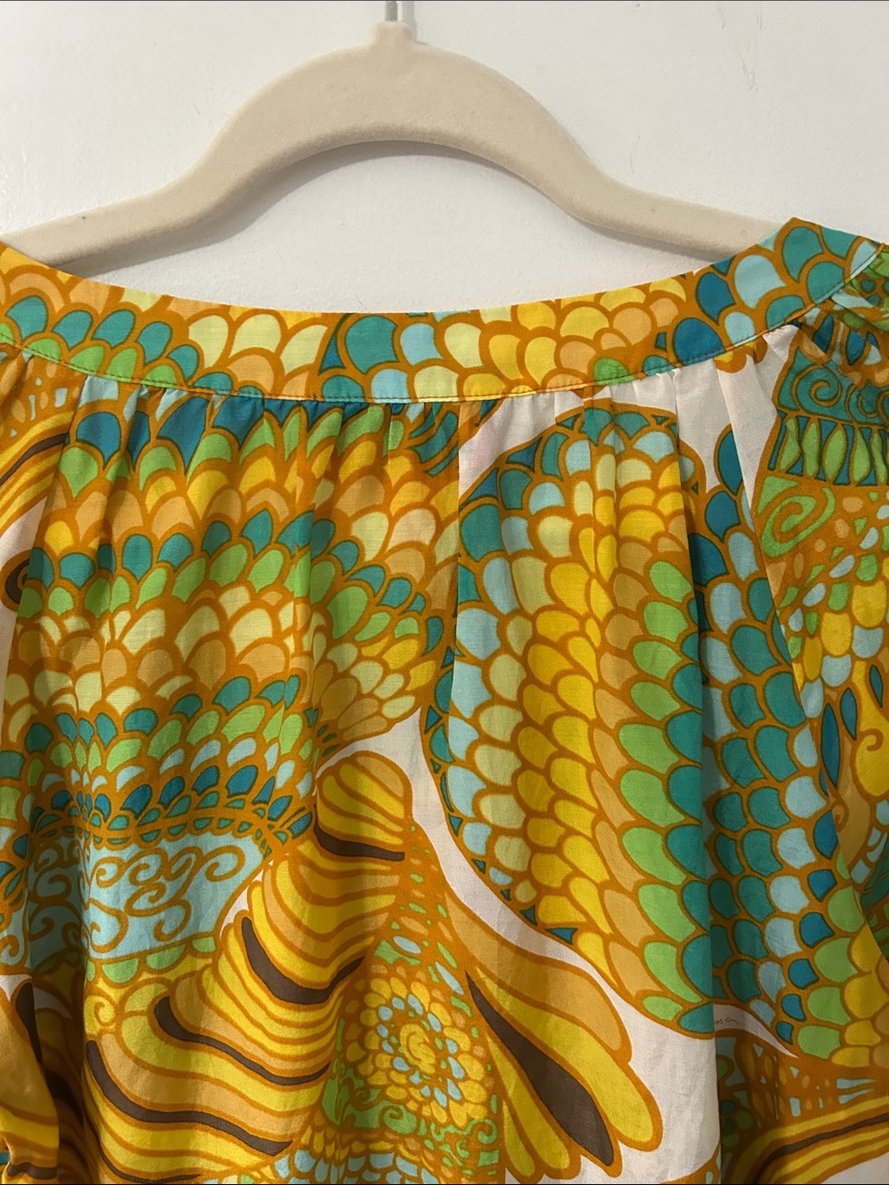 Trina Turk for Banana Republic Blouse Silk Blend Vibrant Paisley Lightweight Top - Picture 9 of 15
